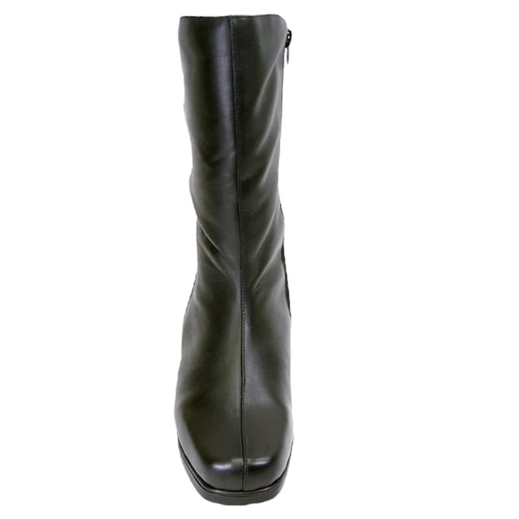 PEERAGE Simone Wide Width Leather Black Boot Size 7.5 Wide Width - Picture 7 of 13